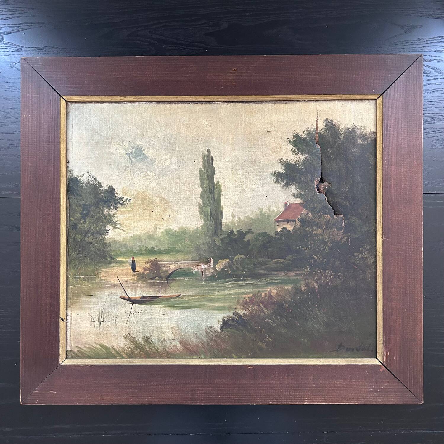 Pair of classic antique paintings