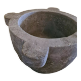 Antique Blue Stone Mortar, from the 19th century.