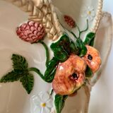 Large vintage barbotine aperitif serving dish