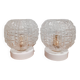 Paire d'appliques globe vintage