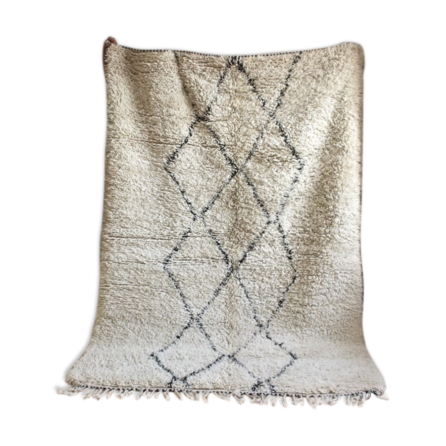 Beni ouarain tribe Marmoucha Berber carpet woven to the Morocco  238x165cm