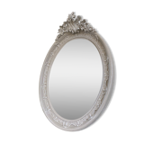 Old mirror patinated chic countryside