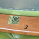 Vintage Scandinavian seventies G-møbel green leather lounge chair with ottoman