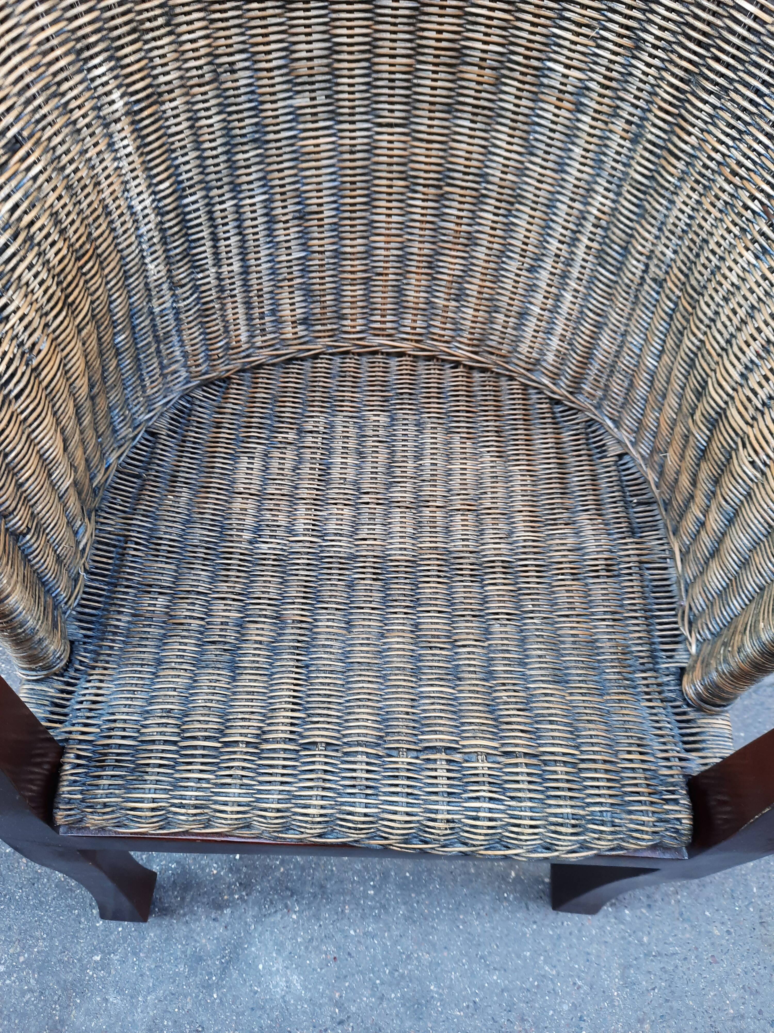 Rattan armchair