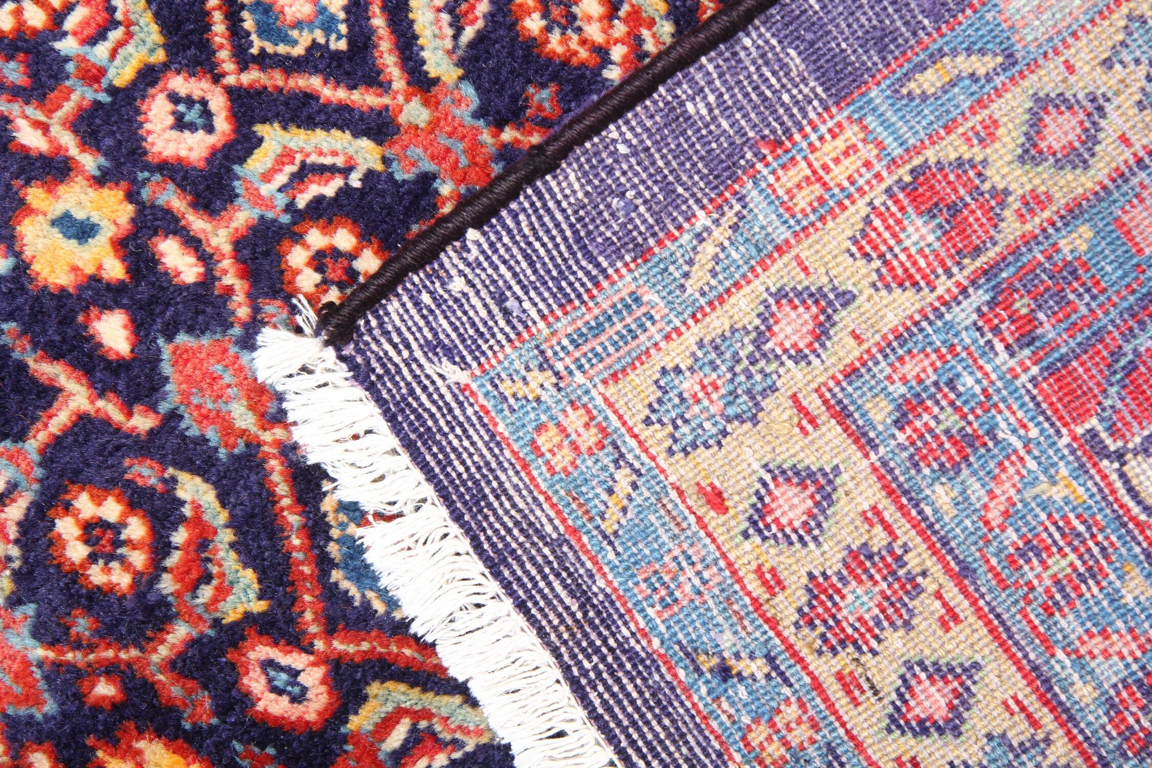 Hand made oriental wool area traditional red purple carpet- 275x325cm