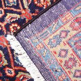 Hand made oriental wool area traditional red purple carpet- 275x325cm