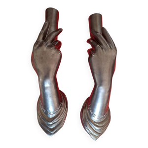 Paire d’appliques sculpturales - jean