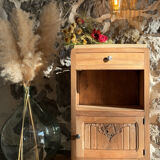 Small Art Deco piece in solid walnut and marble - 1930s