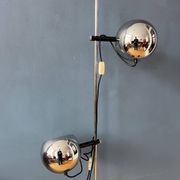 Chrome ball floor lamp Herda Mid-Century 1970s