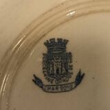 2 flat plates from Gien, thistles model
