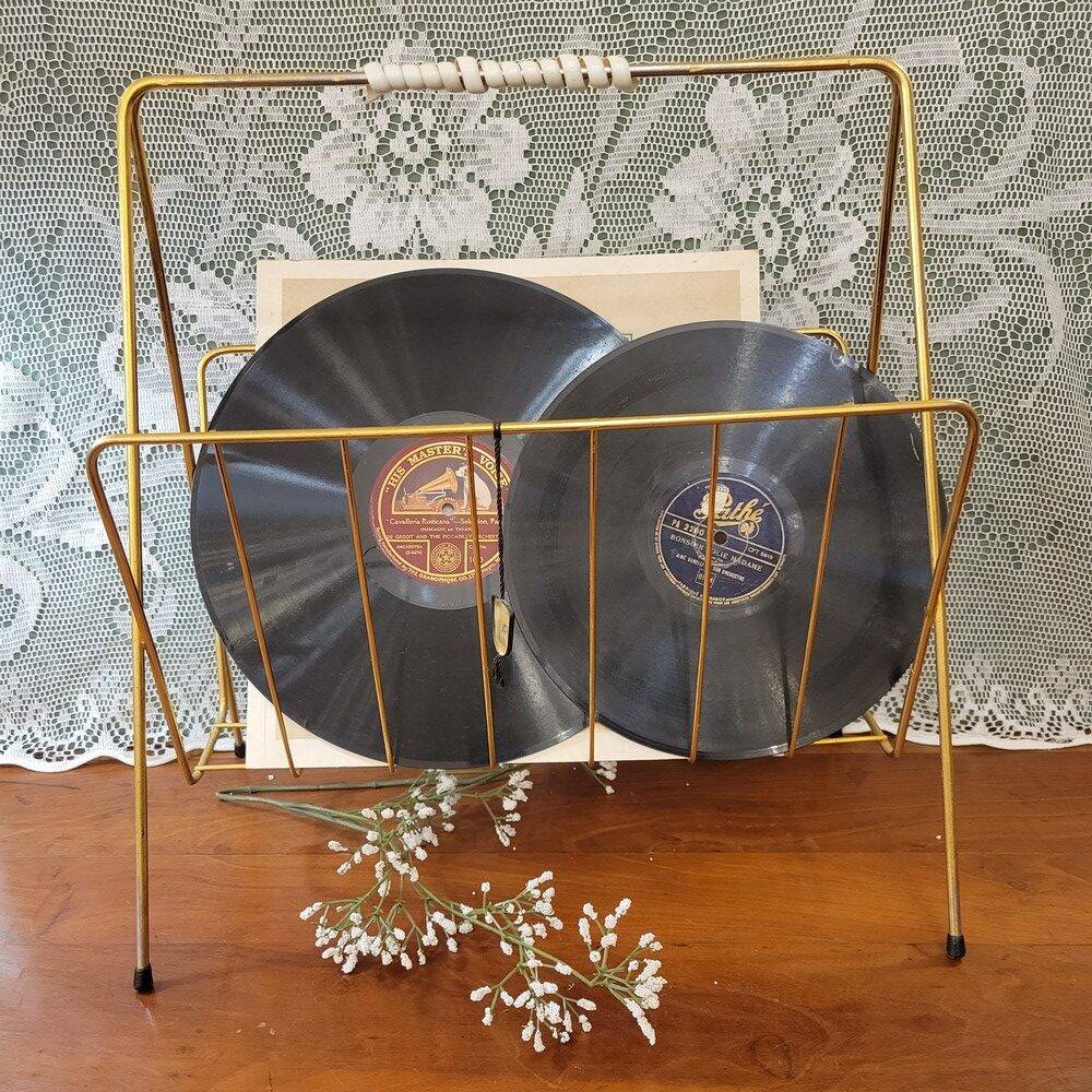 Porte-revues métal doré