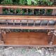 Wooden planter on wheels
