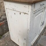 Buffet parisien patine blanc cassé
