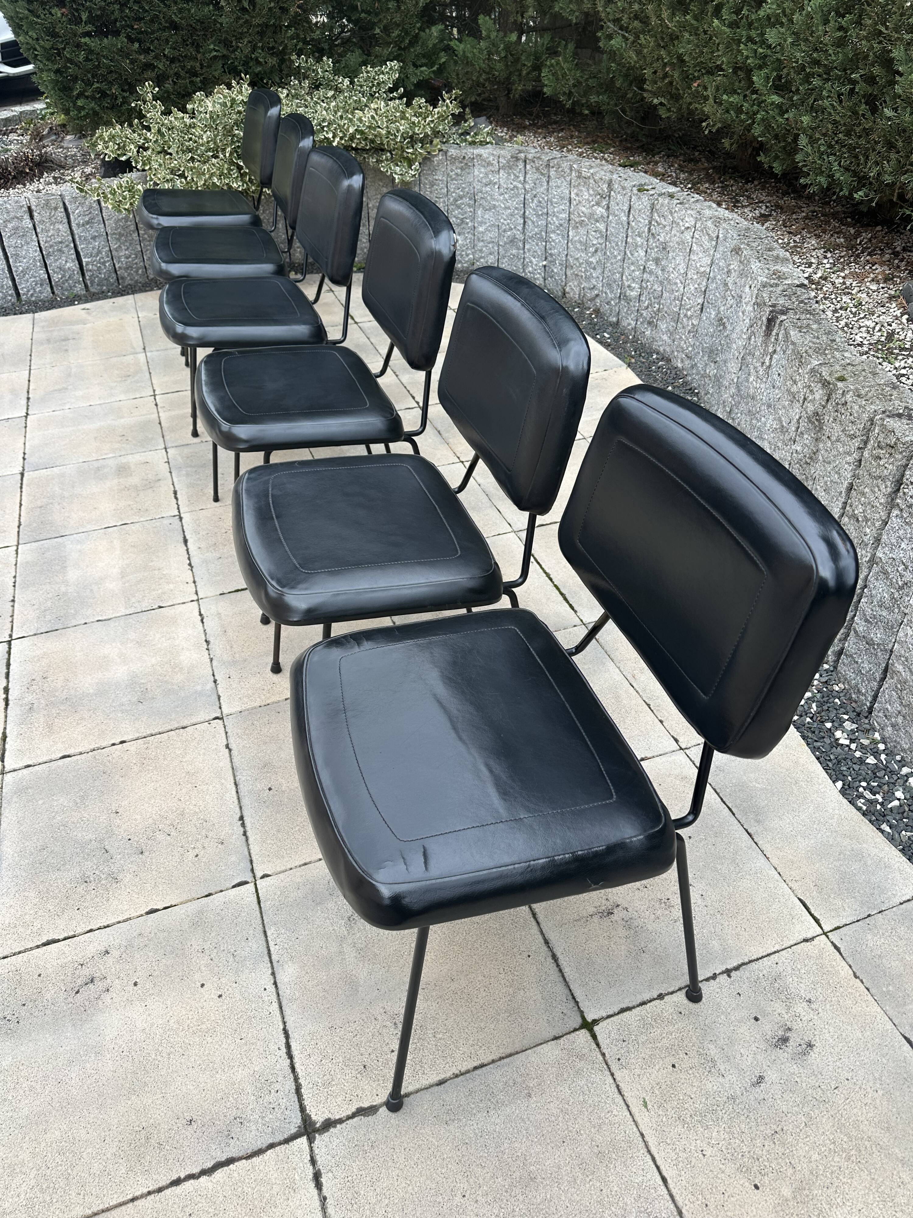 Set of 6 Pierre Paulin CM 196 chairs for Thonet – 1960s