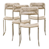 Quatre chaises paillées 1980