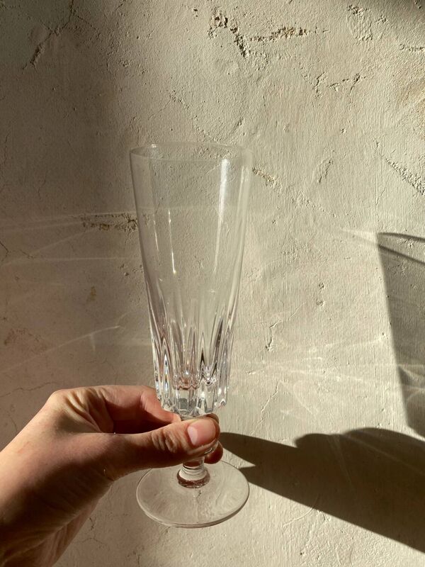 10 flûtes à champagne Baccarat