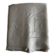 Modernist linen thread sheet 1940 embroidered with dots and openwork without monogram 240cm