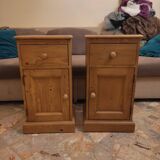 Solid wood bedside tables