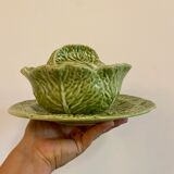 Vintage slurry dish in the shape of cabbage