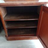 Beautiful small antique buffet in polished walnut.