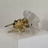 Pair of vintage gold wall lights