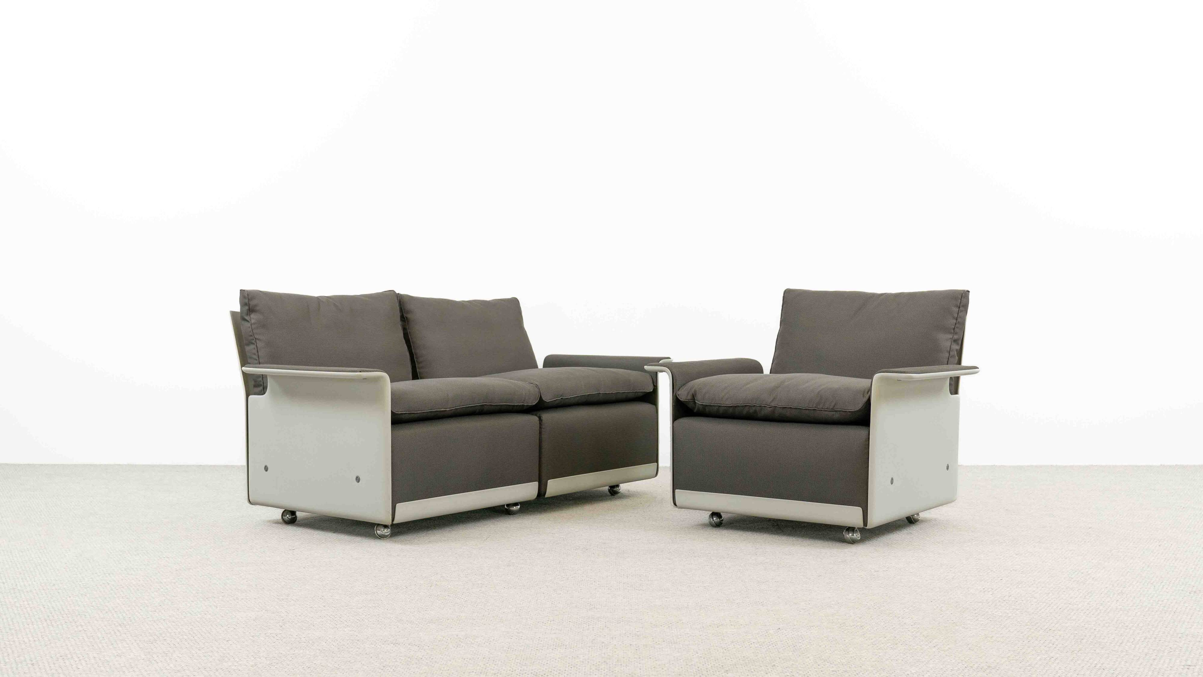 Vitsoe seatgroup by dieter rams, model 620, easychair+sofa