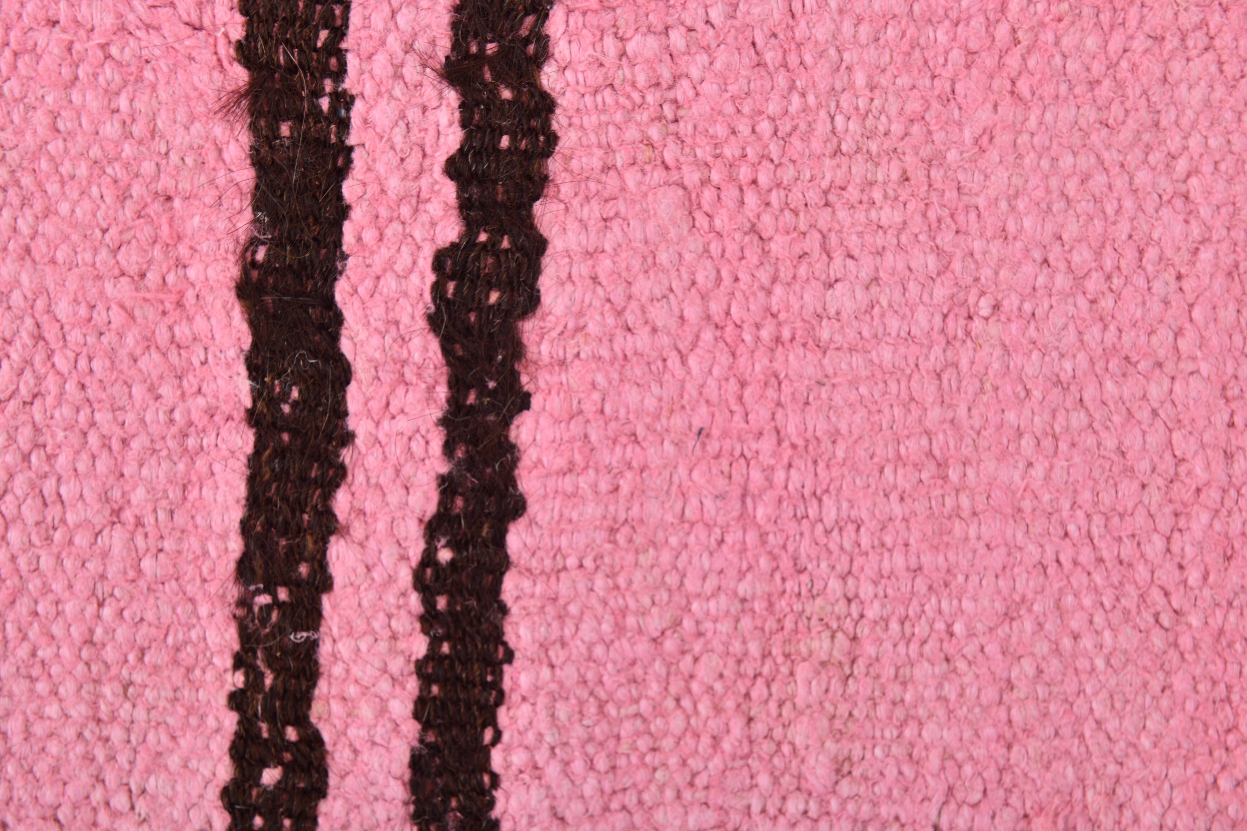 6x8  Pink Turkish Kilim Rug, 178x254Cm