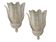 Large Venetian Murano Glass Sconces, 1980s Set of 2