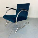 Fauteuil Bauhaus Art Déco en Acier Tubulaire par Jan Schröfer pour Ahrend De Cirkel, 1920s