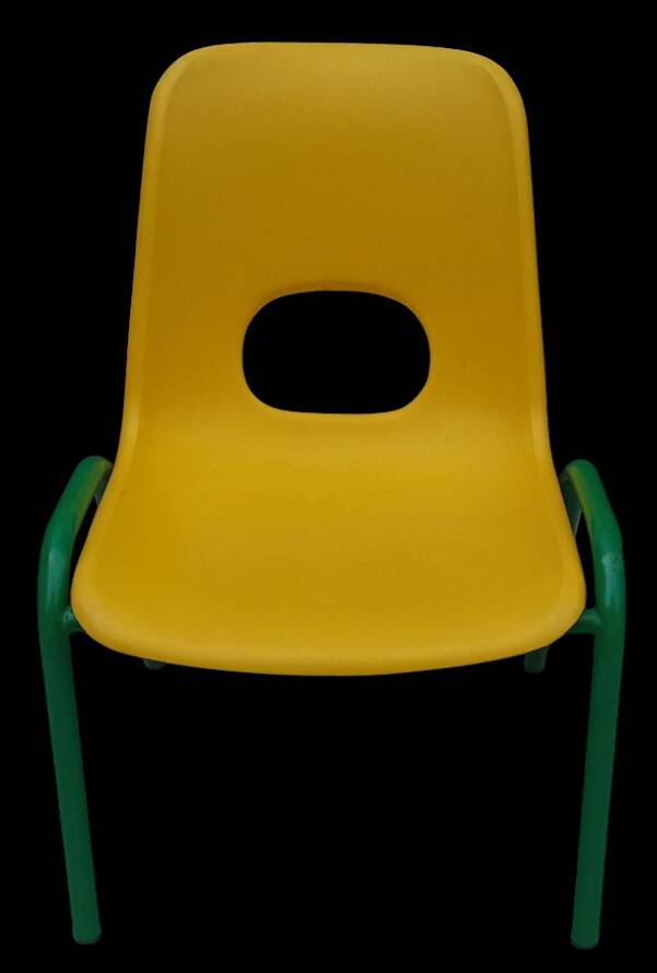 Set of 10 vintage children's stacking chairs