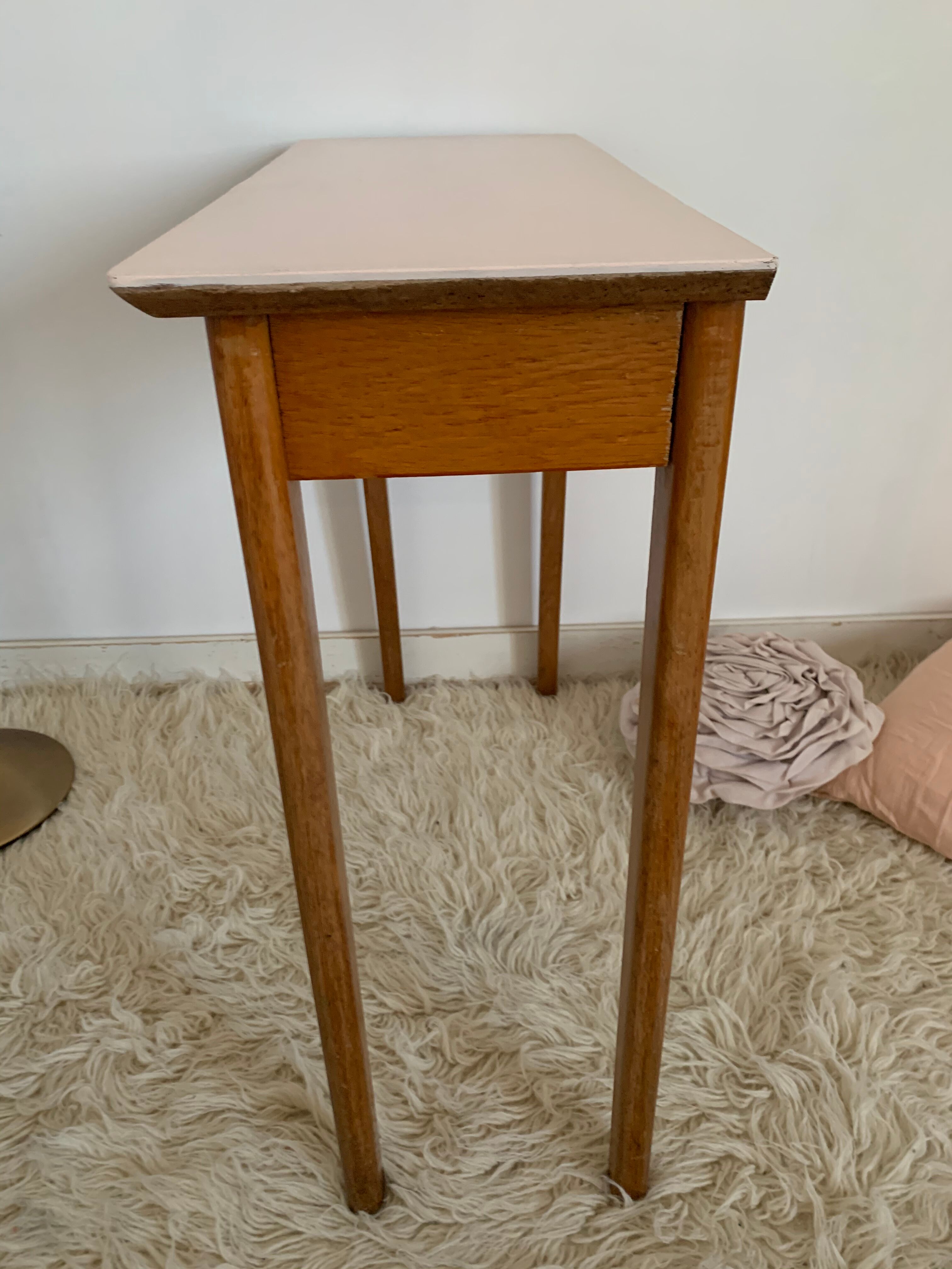 Console en chêne 1960