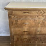 Antique 4-drawer airbrushed chest of drawers