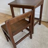School desk and chair from the 1940s/50s.