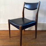 Set of six Scandinavian chairs in vintage teak 1960