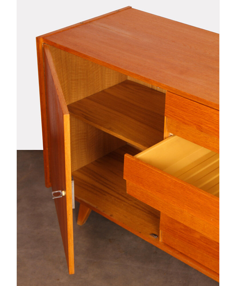 Vintage wooden 4-drawer dresser by Jiri Jiroutek, 1960