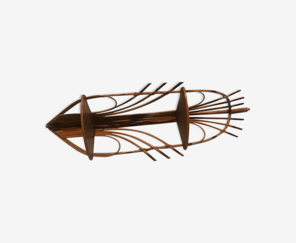 Rattan shelf