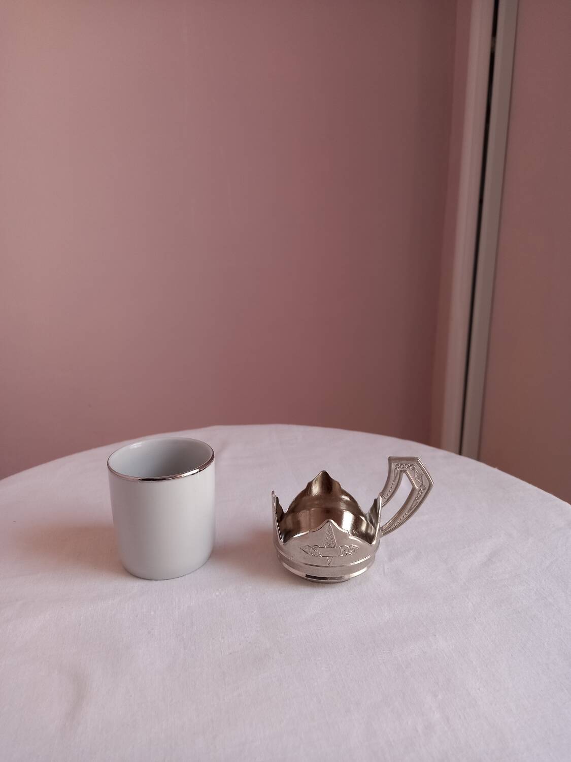 tasses à café italien vintage en argent 800 neuf