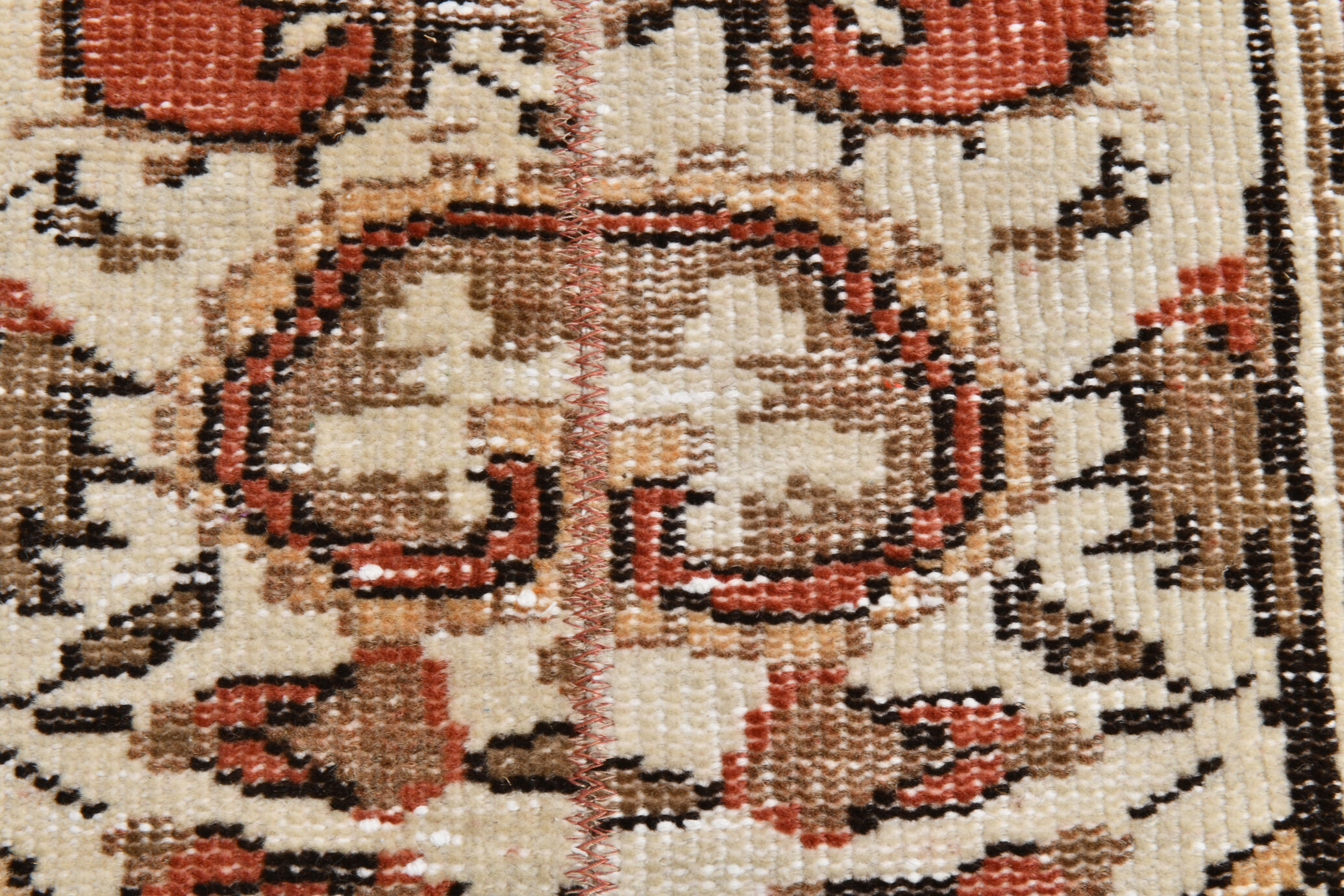 2x6 red & beige turkish runner rug 80x194cm