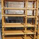 Set of 2 vintage rattan bookshelves