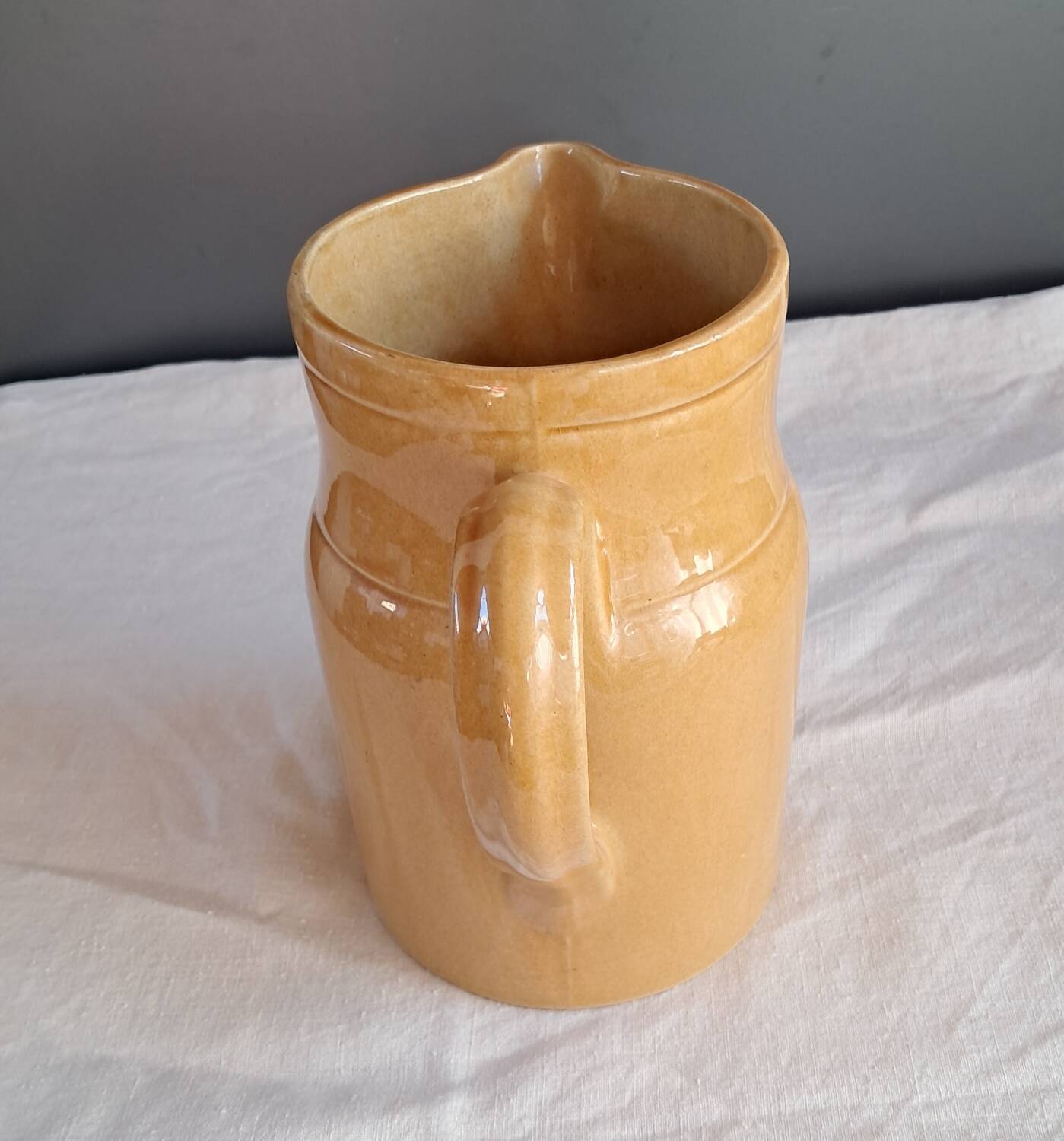 Glazed stoneware carafe