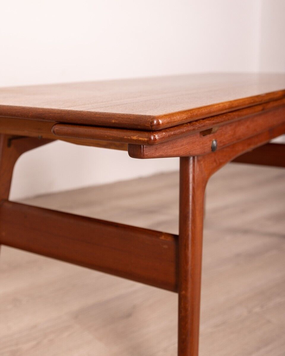 1960s Vintage Copenhagen Coffee Table in Teak Wood Danish Design