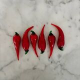 Six "Spicy" Murano glass knife rests - 1970.