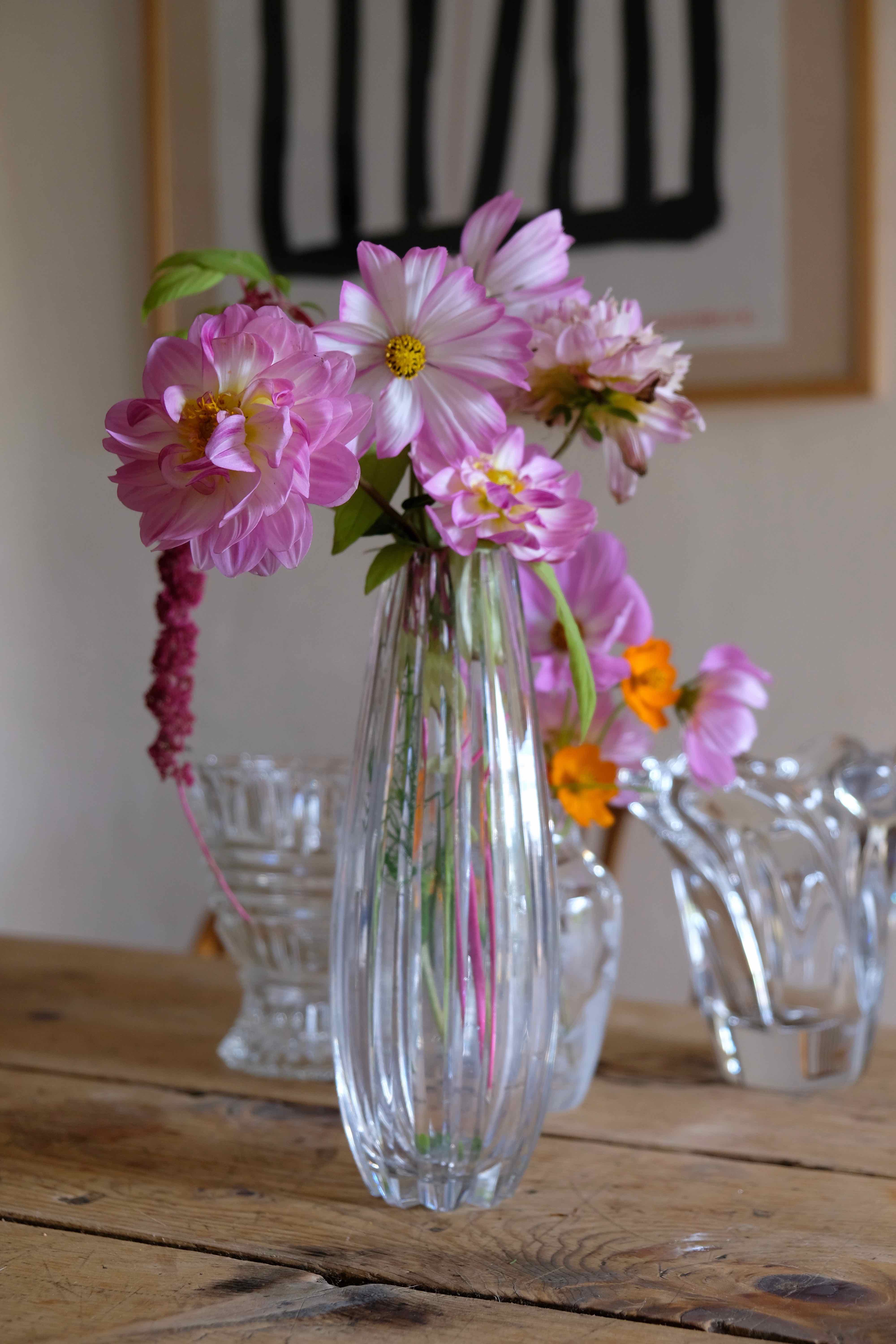 Vase cut crystal 50s
