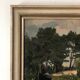 Vintage Original Landscape Oil Painting: Rowboat Nature Art