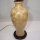 Straw-marquetry table lamp / Louis Drimmer/vintage