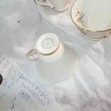 Coffee service or tea in faience Salins France