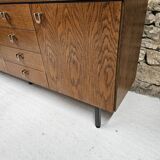 Wooden and metal sideboard, 1970