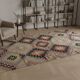 Turkish Kilim Yoruk Vintage 178x284 cm Geometric Beige and Red