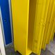 Metal dressing closet 4 lockers in one yellow block La Poste