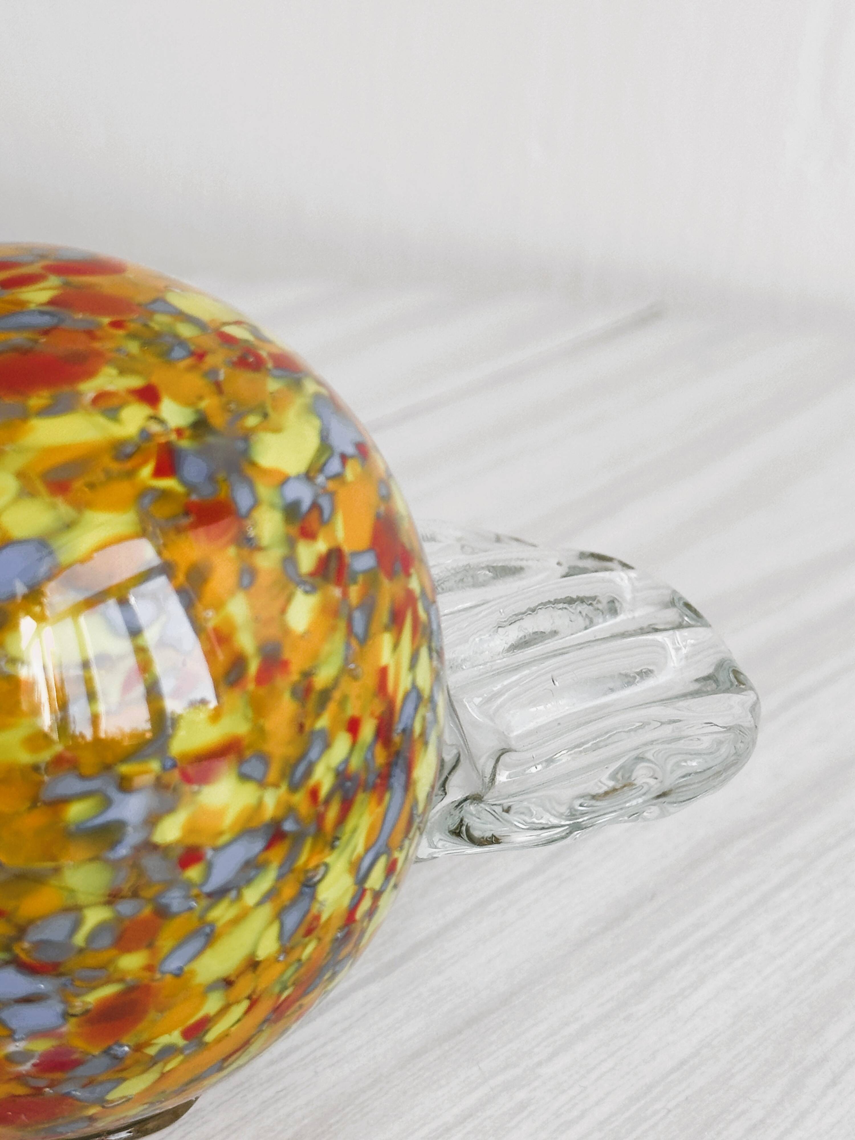 Blown glass paperweight - decorative glass candy.
